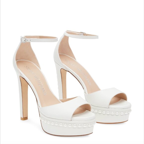 Stuart Weitzman Shoes - DISCOPLATFORM PEARL SANDAL - Stuart Weitzman - NEW NEVER USED